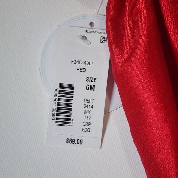 Edgehill Collection Red Taffetta Dress - Picture 6 of 6